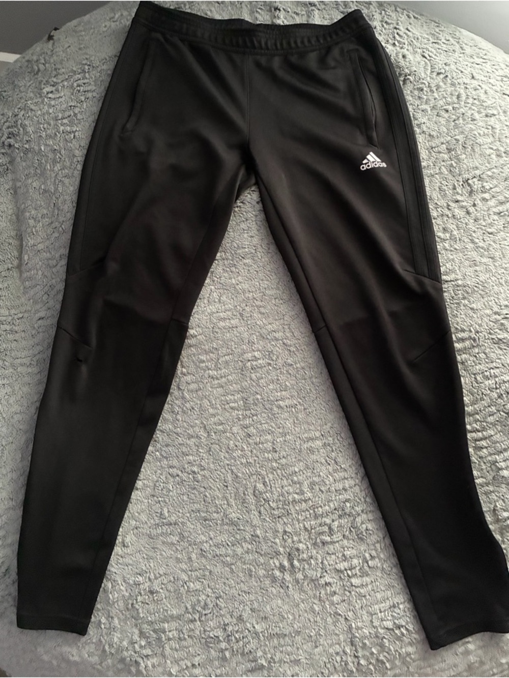 adidas Black Climalite Performance Pants with Logo Tag